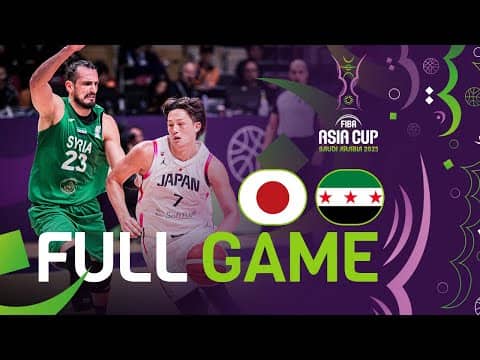 Group Phase | Japan v Syria | Full Basketball Game | FIBA Asia Cup 2025