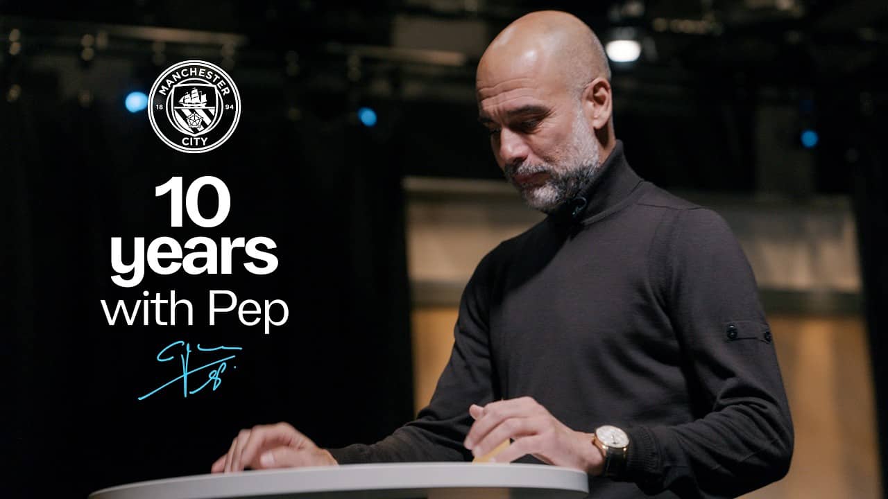 "What a time we have had together." A message from Pep Guardiola