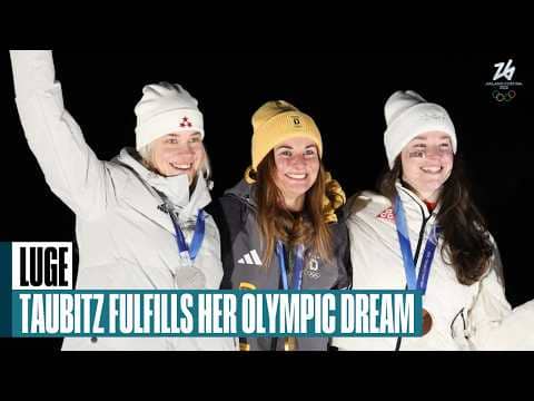 Taubitz, Bota, Farquharson medal in women's singles luge