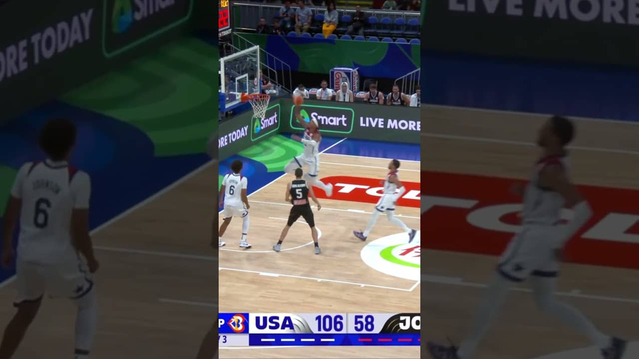 It looks wrong, but it’s right and nasty too 😮‍💨 #FIBAWC