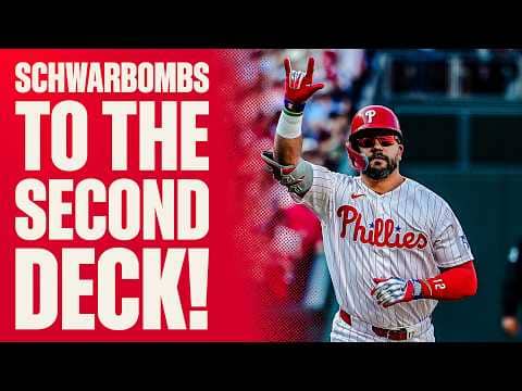 Kyle Schwarber LAUNCHING Baseballs into the SECOND DECK at Citizens Bank Park!