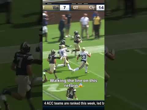 He took that a long way 😮‍💨 #pittpanthers #pitt #collegefootball #accfootball #football #sports