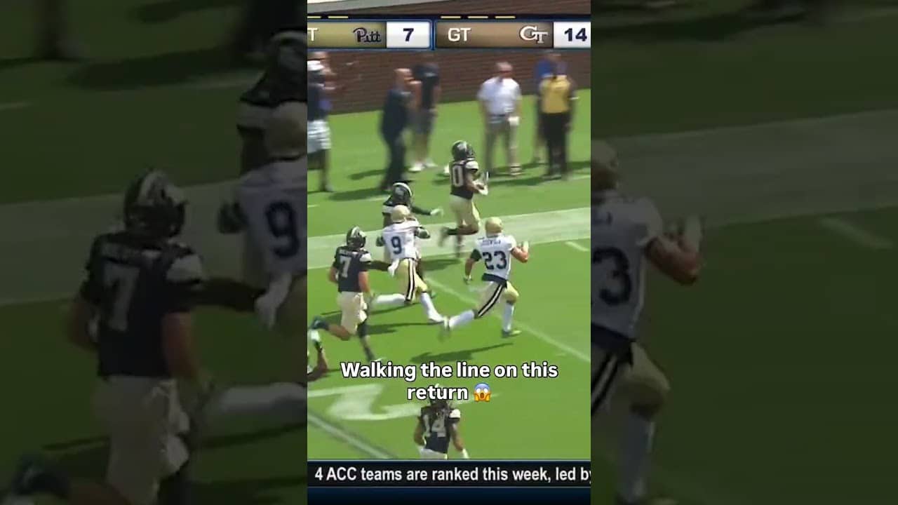 He took that a long way 😮‍💨 #pittpanthers #pitt #collegefootball #accfootball #football #sports