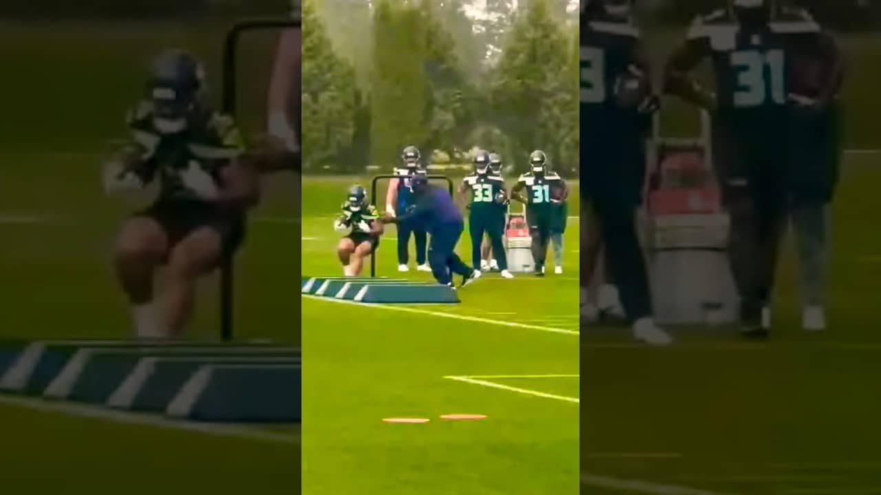 Day 1 OTAs RB drills🏈 #nfl #seahawks #seattleseahawks