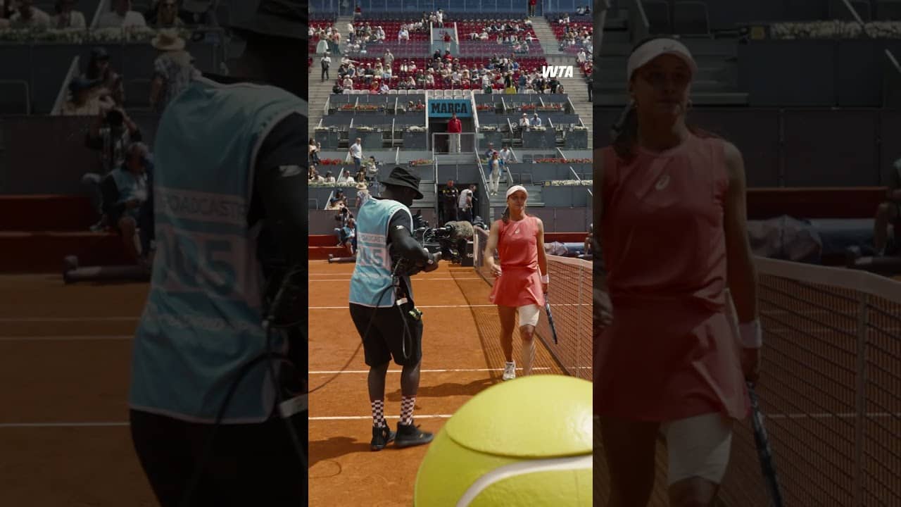 Sights and sounds of victory! ✨ #ZeynepSonmez #WTA #MMOpen #Tennis #Madrid