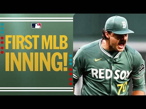 Payton Tolle with an ELECTRIFYING first career inning! (2 strikeouts for the Red Sox 🔥)