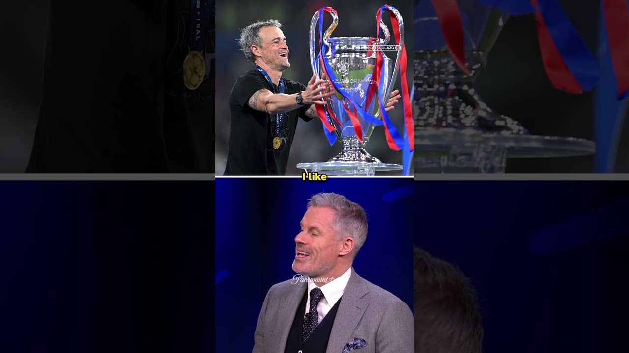 Jamie discusses Luis Enrique's impact on PSG's success ✨ #UCLToday #UCL #PSG #ChampionsLeague