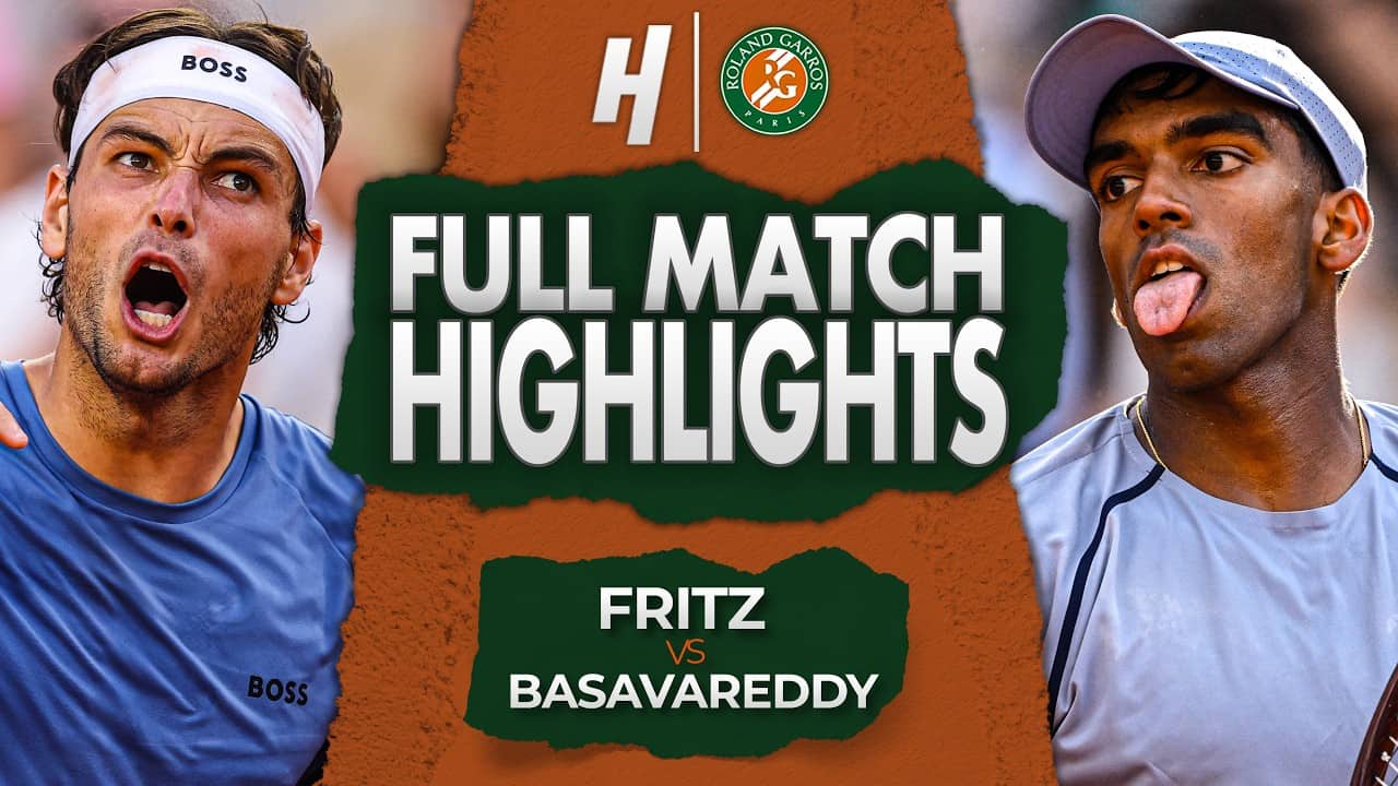Taylor Fritz vs Nishesh Basavareddy - FULL Match Highlights | Roland Garros 2026