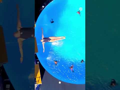 Molly Carlson’s Epic Reverse Dive at World Championships | #HighDive #Diving