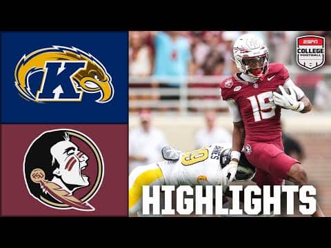 Kent State Golden Flashes vs. Florida State Seminoles | Full Game Highlights | ESPN College Football