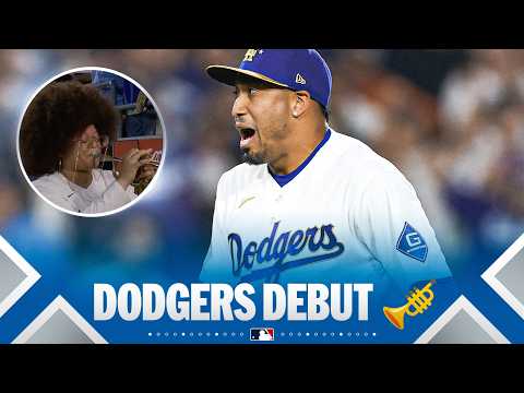 FULL LIVE TRUMPET INTRO: Edwin Díaz's Dodgers debut (1 scoreless inning) 🎺 | MLB Highlights