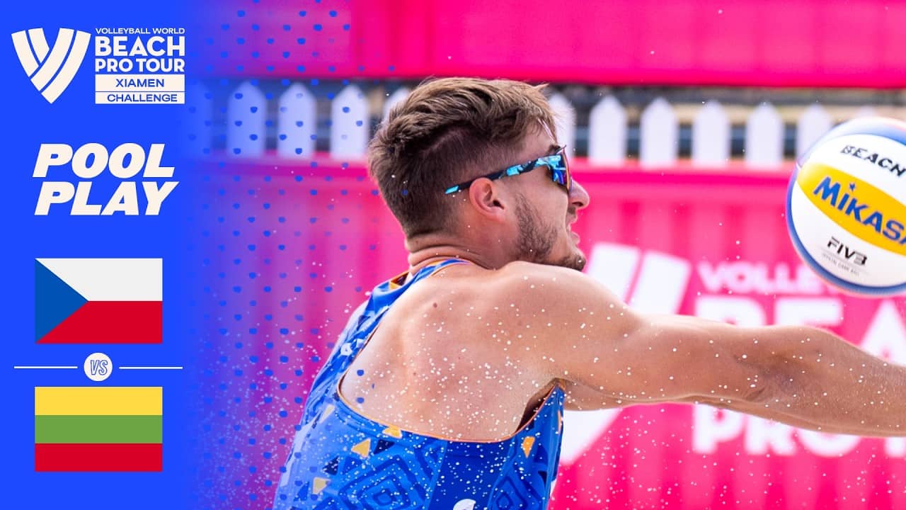 Trousil/Schweiner vs. Rumsevicius/Palubinskas - Pool Play Highlights | Xiamen 2026 #BeachProTour