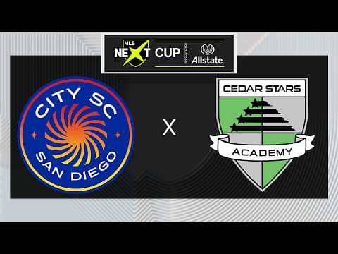 MLS NEXT Cup U15 Homegrown Final: City SC San Diego vs Cedar Stars Academy Bergen | May 30, 2026