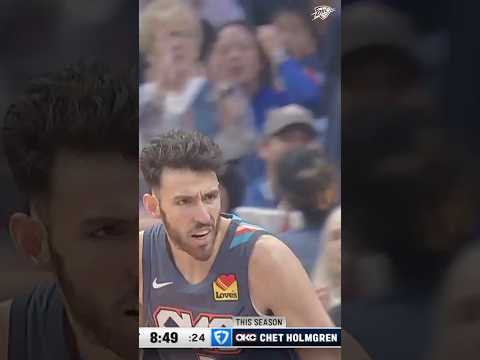 Chet came to PLAY 😤 #okcthunder