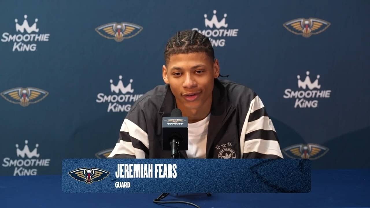 Jeremiah Fears | Pelicans-Jazz Postgame Interview 4/7/26