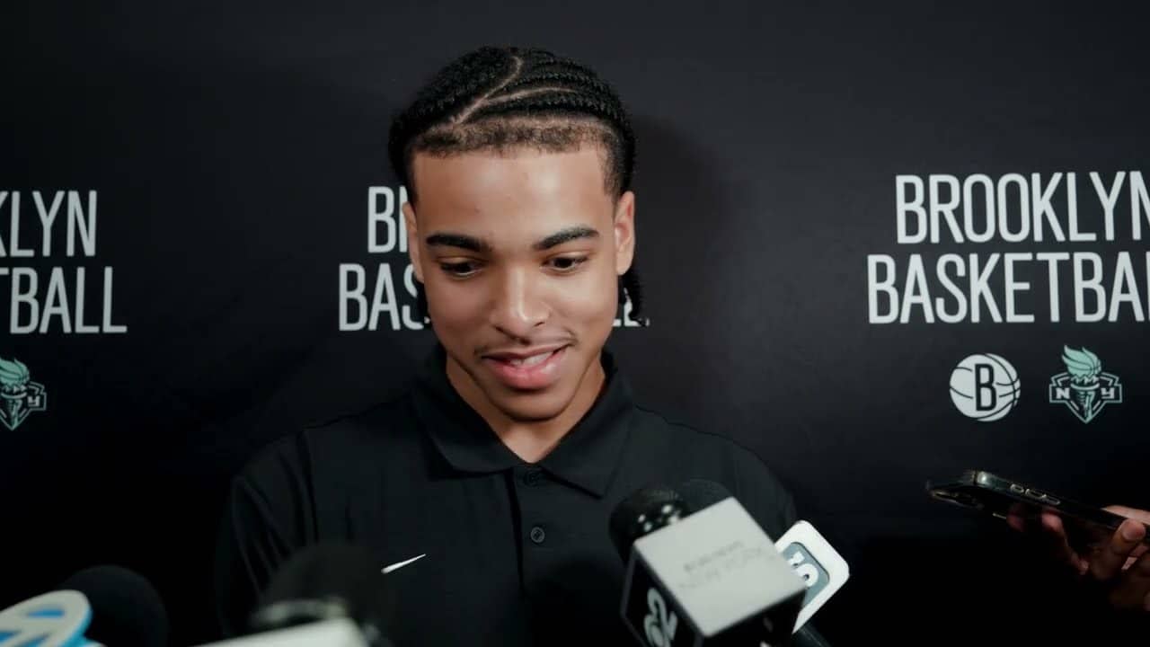 Nets Rookies Mikel Brown Jr., Joshua Jefferson & Tyler Bilodeau + GM Sean Marks | Media Availability