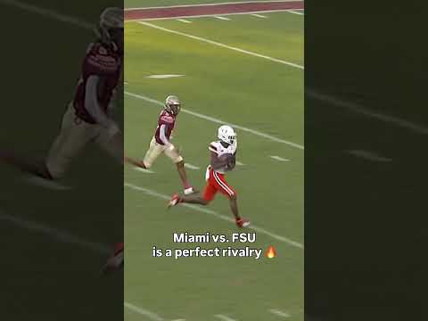 This is the definition of a rivalry 😤 #miamihurricanes #floridastateseminoles #accfootball