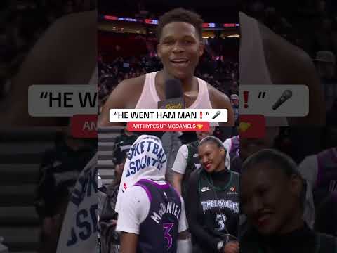 Ant showing McDaniels love after a great performance, and it was in front of his family 🫶❗️