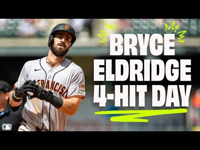 Bryce Eldridge Homers During The First 4-Hit Day of His Career | San Francisco Giants Highlights