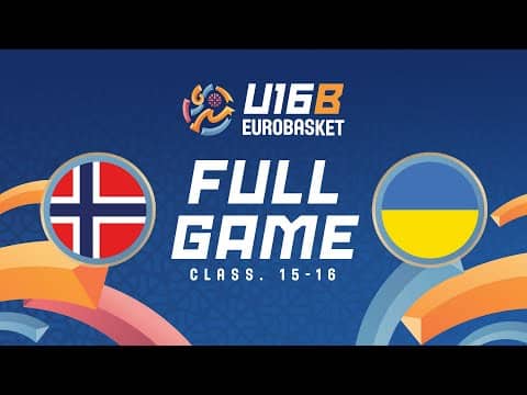 LIVE - Norway v Ukraine | FIBA U16 Women's EuroBasket 2025 Div B | Classification 15-16