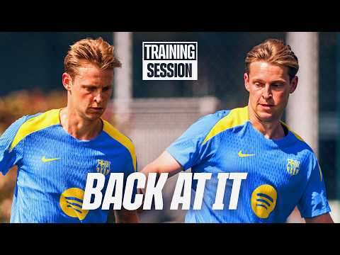 FRENKIE DE JONG JOINS PART OF TRAINING | FC Barcelona 🔵🔴