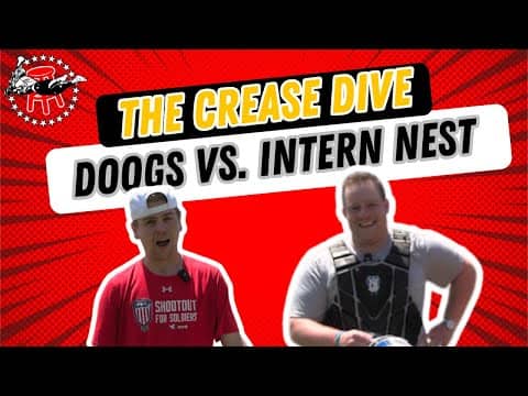 THE CREASE DIVE GOALIE CHALLENGES -- INTERN TRIES TO EARN THE RIGHT TO DO GOALIE CHALLENGES