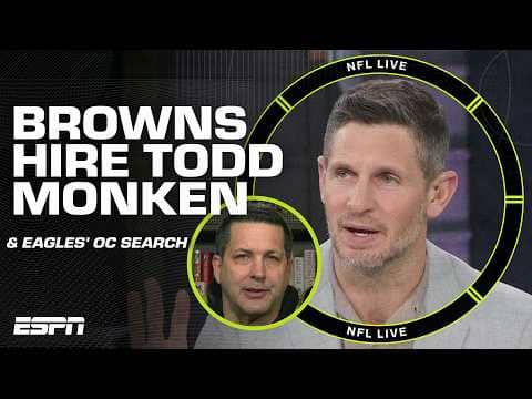Todd Monken to Cleveland is a 'HUGE MISS' for Giants + Update on Eagles' OC search | NFL Live
