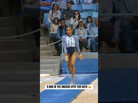 Kaya takes the top spot on senior night! #unctarheels #ncaagymnastics #collegegymnastics #gymnast