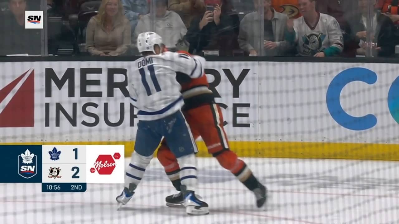 Pavel Mintyukov Drops The Gloves Wtih Max Domi