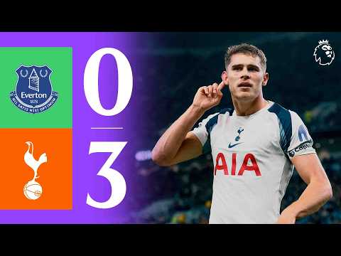 MICKY VAN DE VEN SCORES TWO! 🔥| Everton 0-3 Tottenham Hotspur | Premier League Highlights
