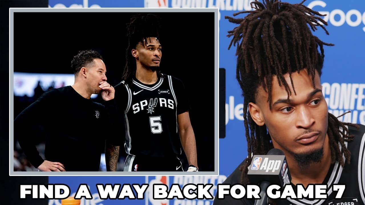 Stephon Castle on Needing to Find a Way Back to OKC for Game 7 and Being Excited for the Challenge