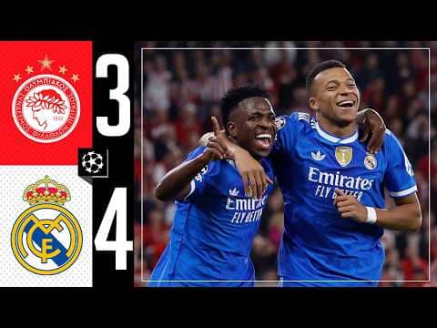 HIGHLIGHTS | Olympiacos 3-4 Real Madrid | Champions League
