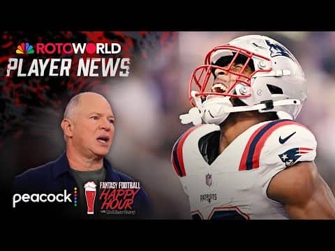 RB injuries to watch: Rhamondre Stevenson, Bucky Irving | Fantasy Football Happy Hour | NFL on NBC