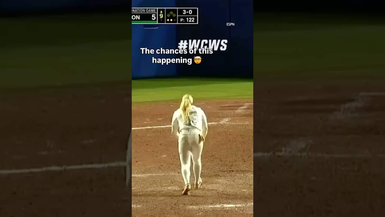 When a clump of dirt fell from Oregon softball pitcher Lyndsey Grein's cleat