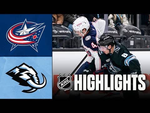Blue Jackets vs. Mammoth | NHL Highlights | January 11, 2026