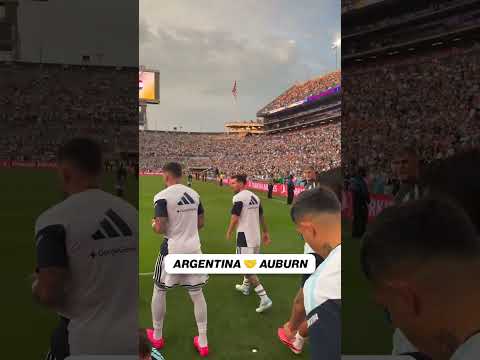Messi and Argentina receive a warm welcome at Jordan-Hare Stadium in Auburn, Alabama 🇦🇷 #MESSI