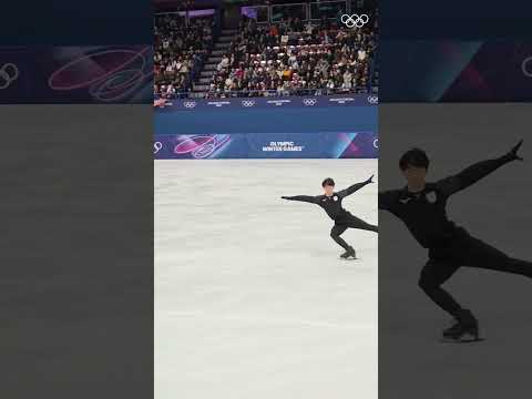 Yuma Kagiyama practicing absolute perfection ✨⛸️ #MilanFigureSkating