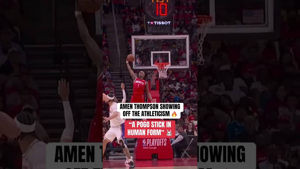 Amen Thompson’s athleticism is on a whole other level 📶