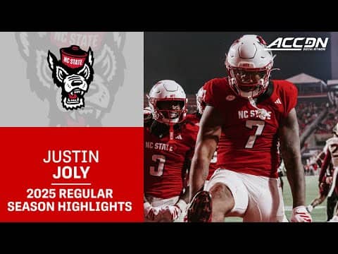 Justin Joly 2025 Regular Season Highlights | NC State Tight End