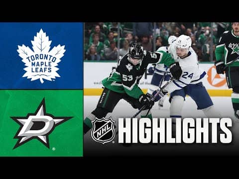 Maple Leafs vs. Stars | NHL Highlights | December 21, 2025