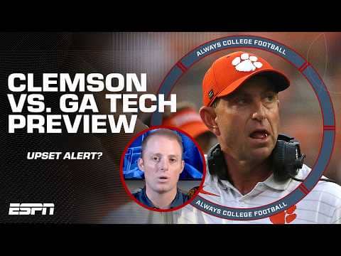 Clemson on upset alert...AGAIN? 😳 Clemson vs. Georgia Tech PREVIEW | Always College Football