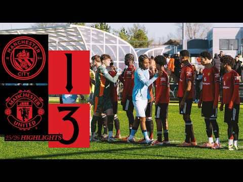 Derby Day Victory! | Man City v Man Utd | U18s Highlights | The Academy