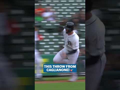 Jac Caglianone with a perfect throw to the plate 🎯