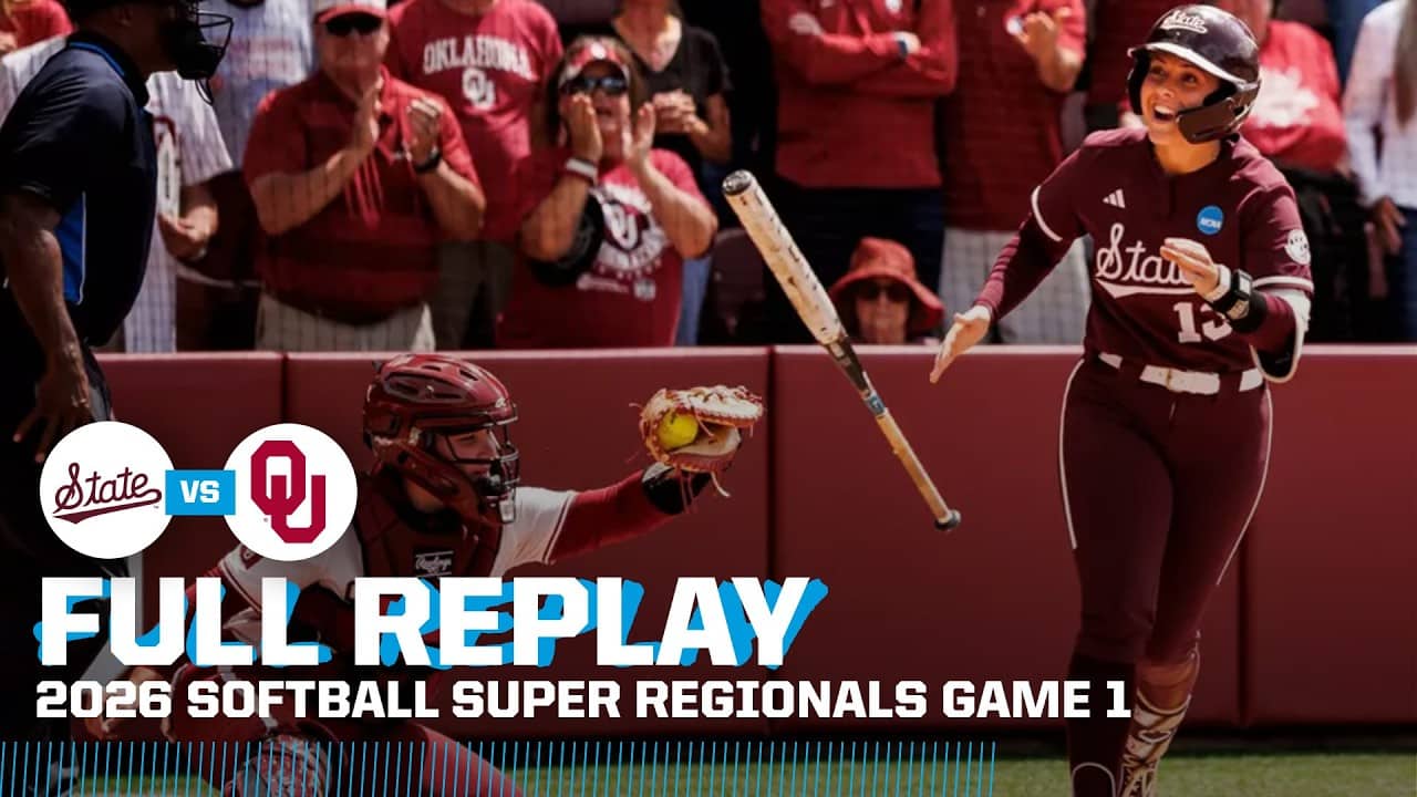 WILD FINISH: Mississippi State vs. Oklahoma: 2026 NCAA softball super regionals Game 1 | FULL REPLAY