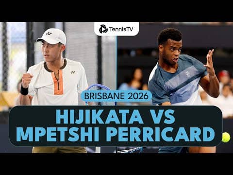 Rinky Hijikata vs Giovanni Mpetshi Perricard Entertaining Battle | Brisbane 2026 Highlights