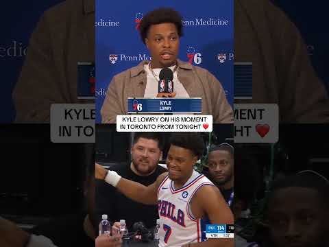 What a moment for Kyle Lowry 🥹