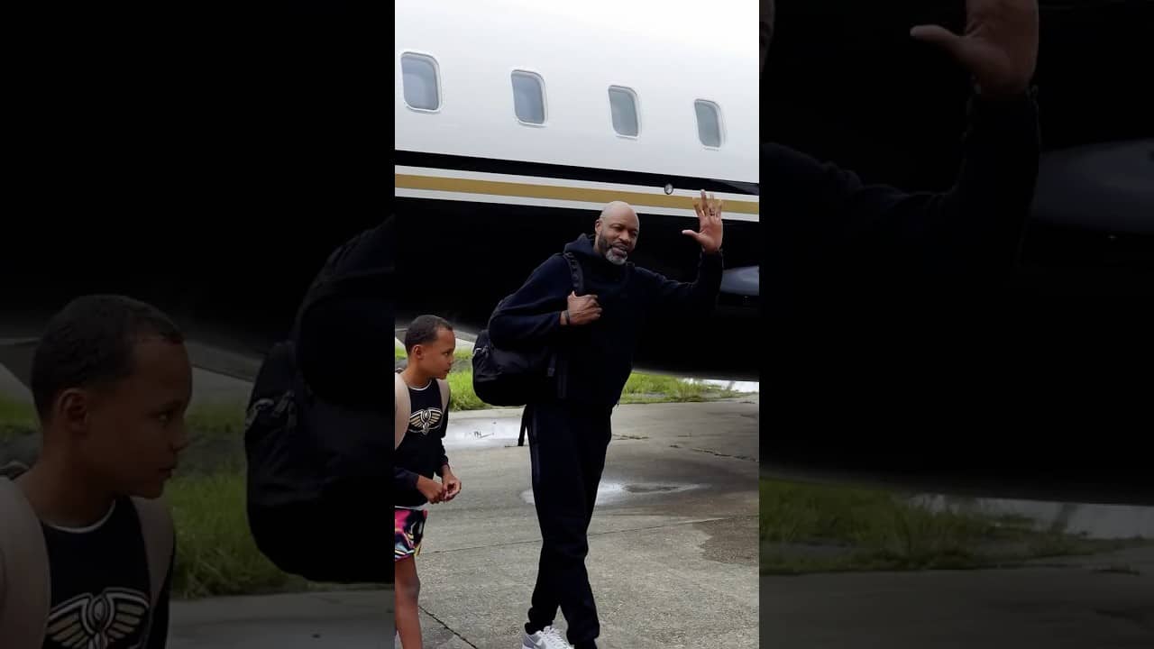 Jamahl Mosley arrives in New Orleans #pelicans #nba #shorts
