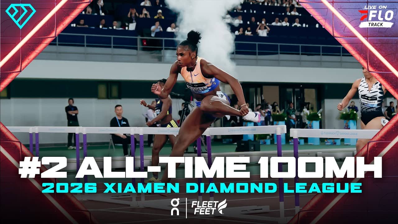 Masai Russell Sets NEW American 100mH Record at Xiamen Diamond League 2026
