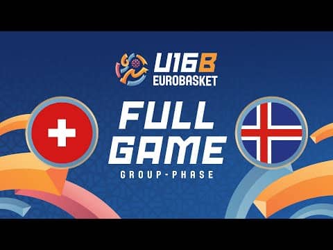 LIVE - Switzerland v Iceland | FIBA U16 Women's EuroBasket 2025 - Division B | Group Phase