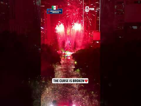 The breathtaking celebrations are on in Mexico City after El Tri's historic win